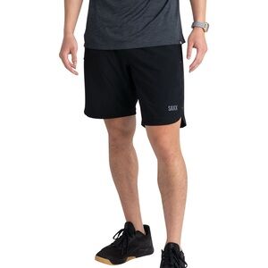 SAXX Men's Gainmaker 9 Inch 2N1 Train Shorts Men's Athletic Black Shorts